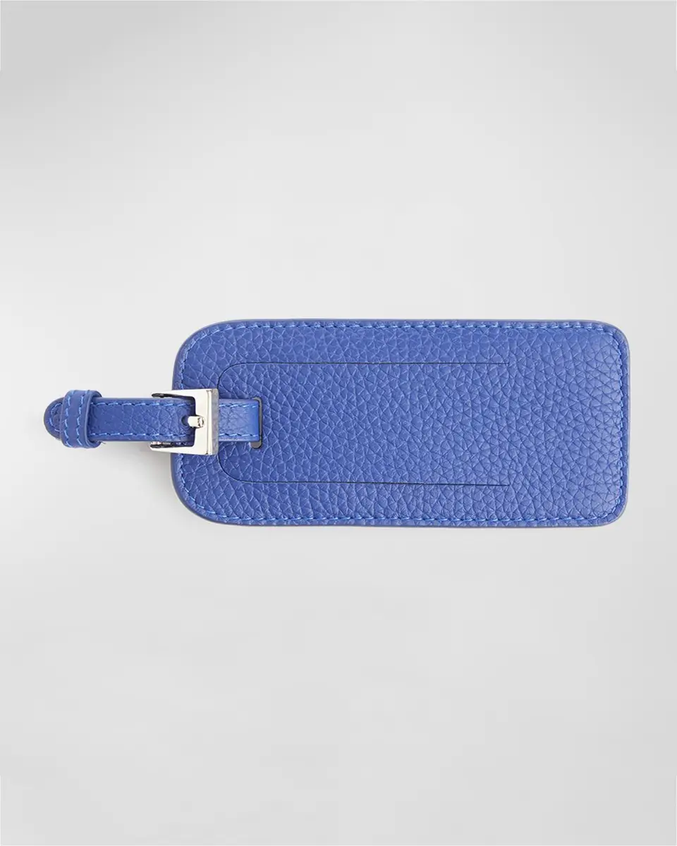 Royce New York Monogrammed Leather Luggage Tag | Thumbnail 4