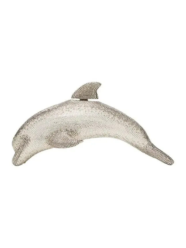 Judith Leiber Couture Dolphin Crystal Minaudiere