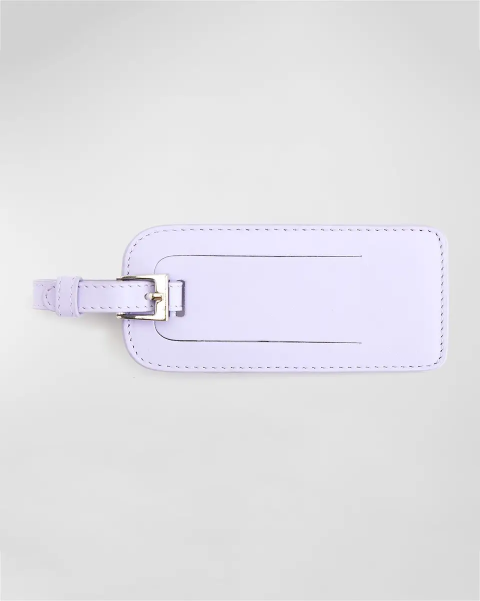 Royce New York Monogrammed Leather Luggage Tag | Thumbnail 4