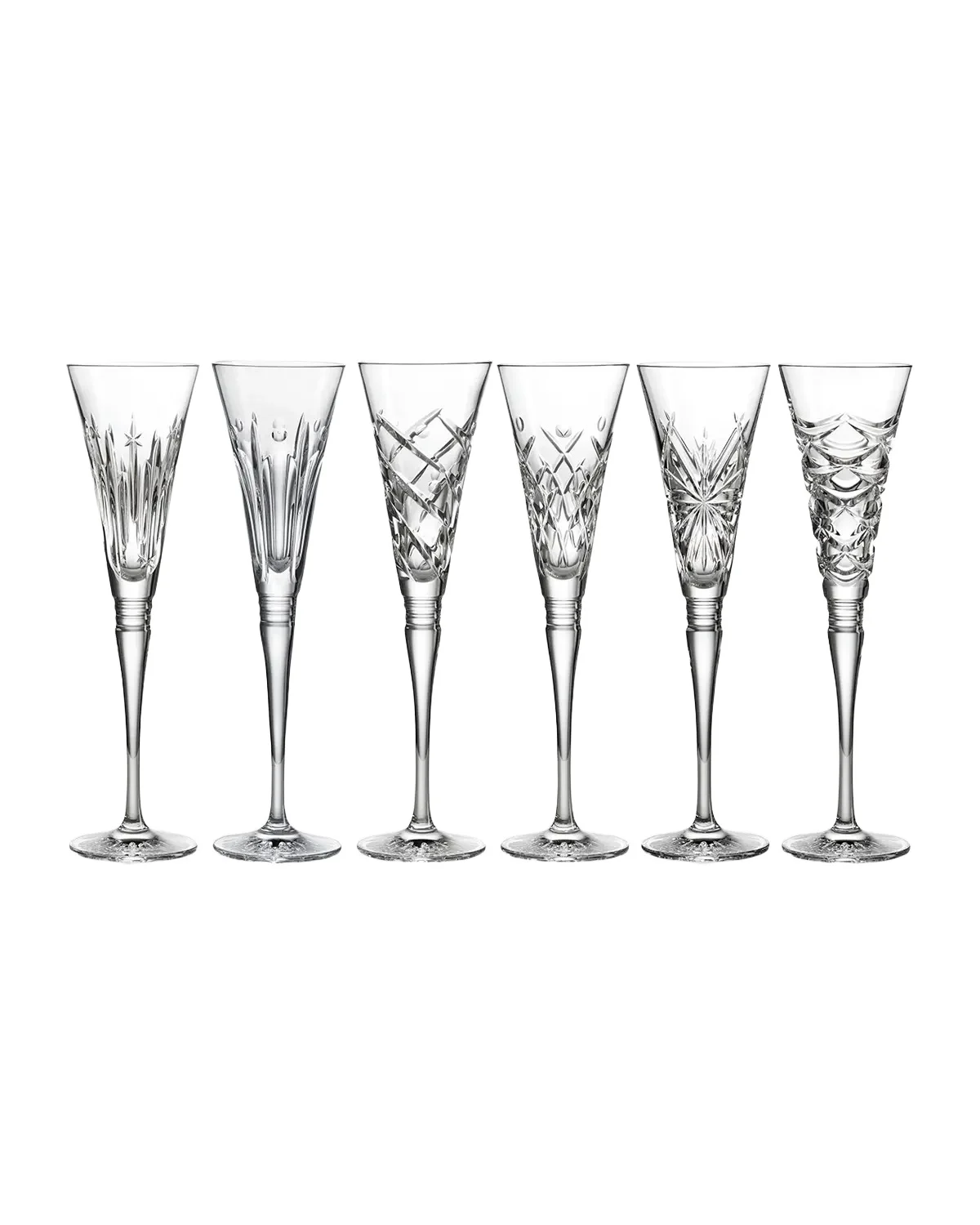 Waterford Crystal Winter Wonders Champagne Flutes, Set of 6