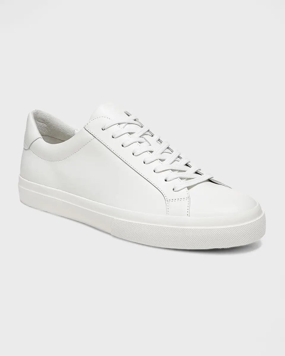 Vince Men's Fulton Solid Leather Low-Top Sneakers | Thumbnail 4