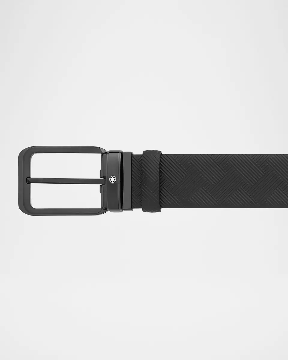Montblanc Men's Black 35mm Reversible Belt | Thumbnail 3 Montblanc Men's Black 35mm Reversible Belt | Thumbnail 3