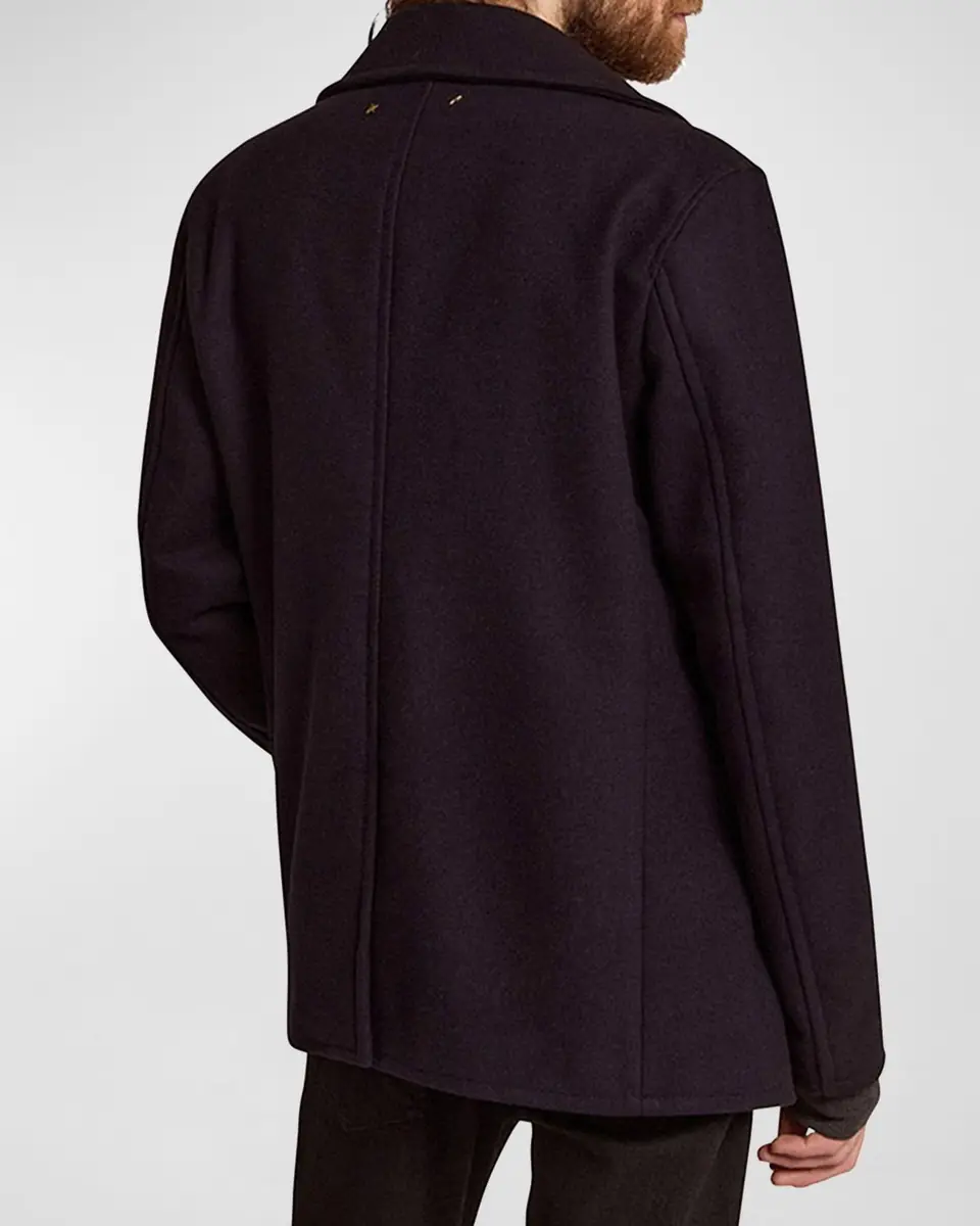 Golden Goose Men's Double-Breasted Compact Peacoat | Thumbnail 4