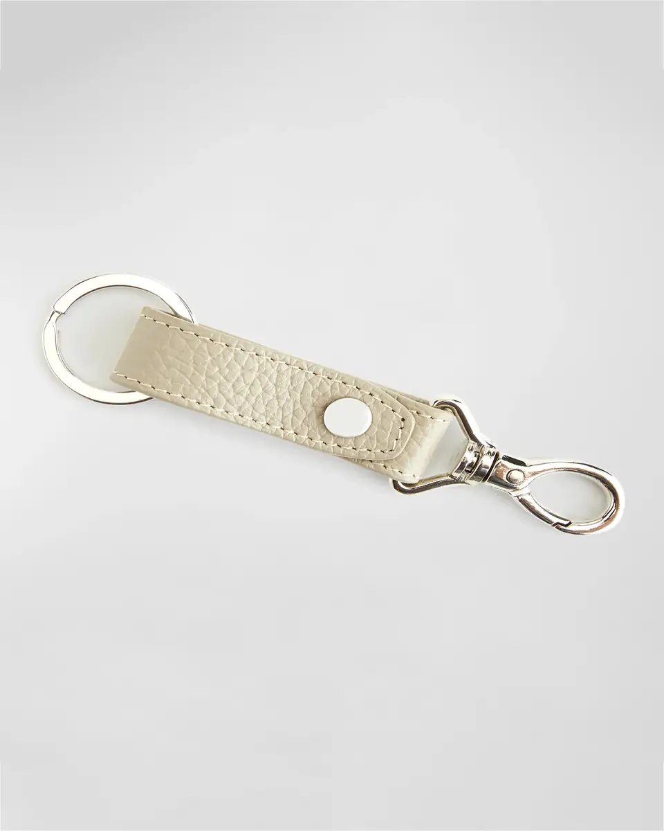 Royce New York Monogrammed Leather Valet Key Chain | Thumbnail 3
