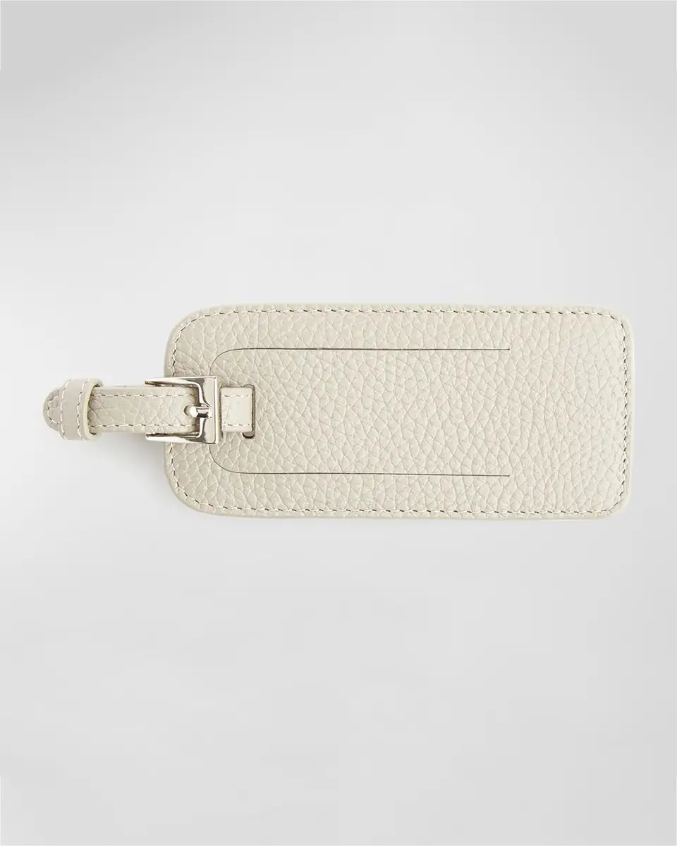 Royce New York Monogrammed Leather Luggage Tag | Thumbnail 5