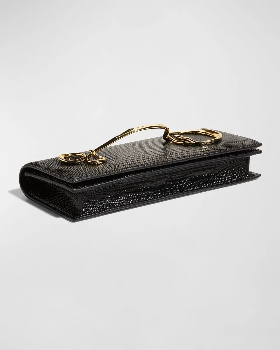 ALEXIS BITTAR Twisted Gold Side Handle Clutch Purse | Thumbnail 7 ALEXIS BITTAR Twisted Gold Side Handle Clutch Purse | Thumbnail 7