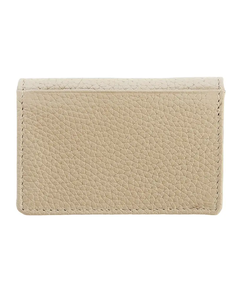 Royce New York Monogrammed Leather Card Holder Wallet