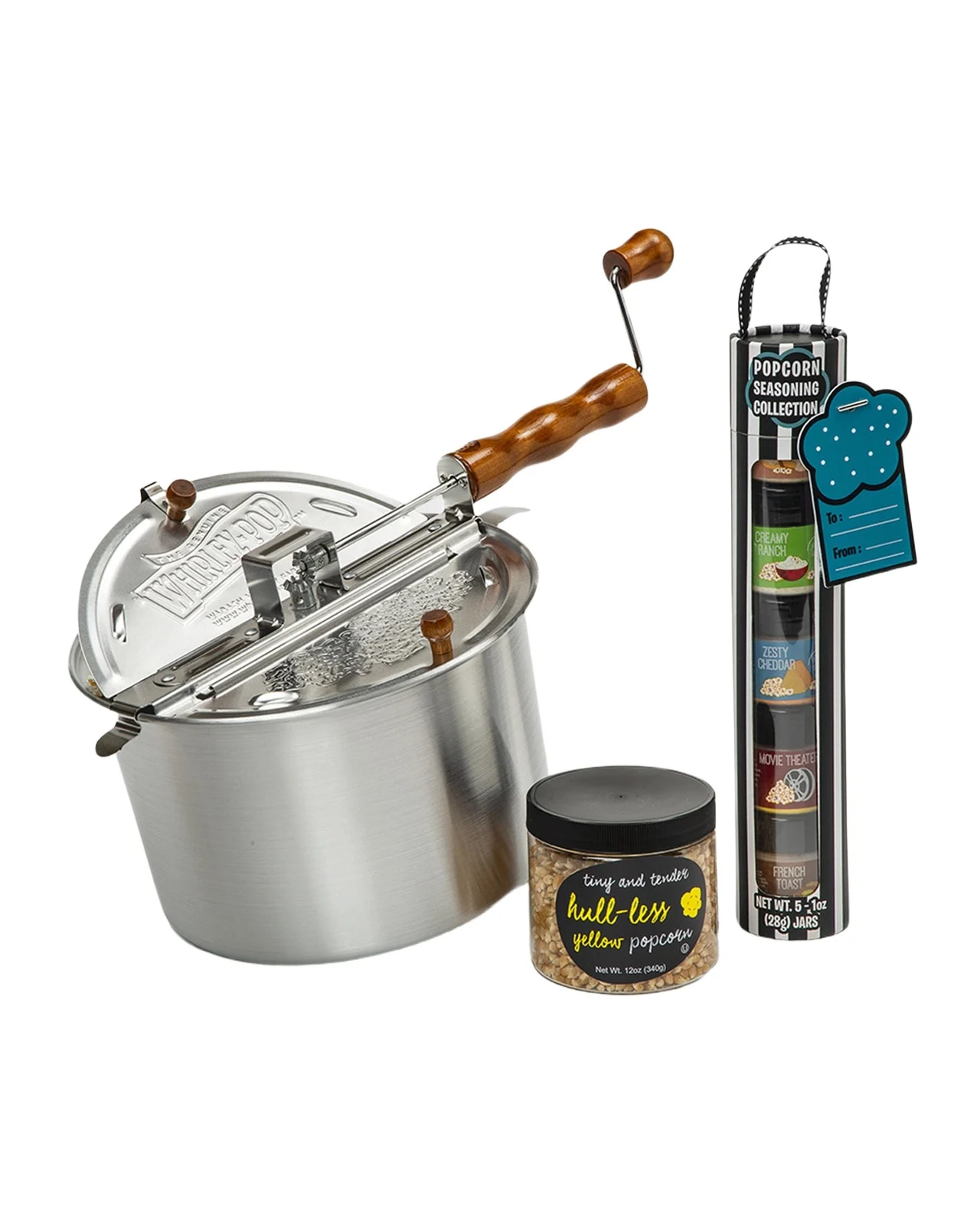 Wabash Valley Farms Pop & Season Hull-Less Popcorn Set