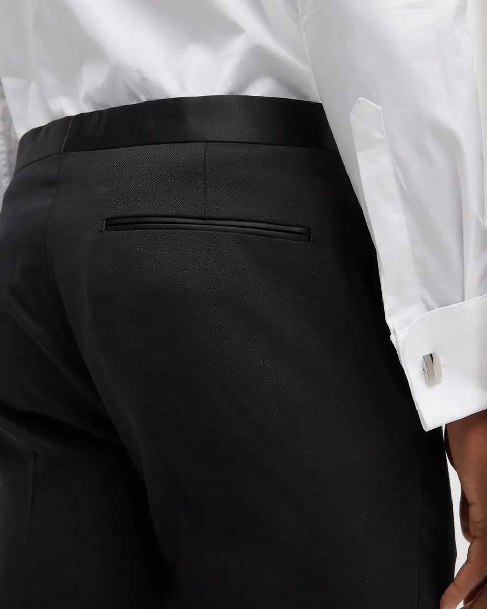Theory Men's Mayer Stretch-Wool Tuxedo Pants | Thumbnail 5 Theory Men's Mayer Stretch-Wool Tuxedo Pants | Thumbnail 5