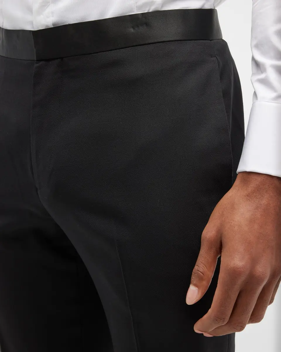 Theory Men's Mayer Stretch-Wool Tuxedo Pants | Thumbnail 7 Theory Men's Mayer Stretch-Wool Tuxedo Pants | Thumbnail 7