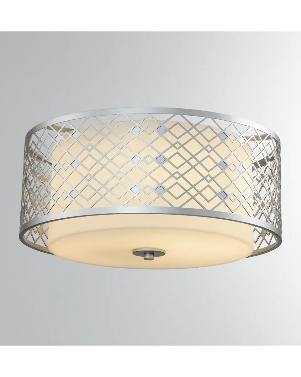 Lucas McKearn Ziggy Flush Mount in Lacquered Silver | Thumbnail 2 Lucas McKearn Ziggy Flush Mount in Lacquered Silver | Thumbnail 2