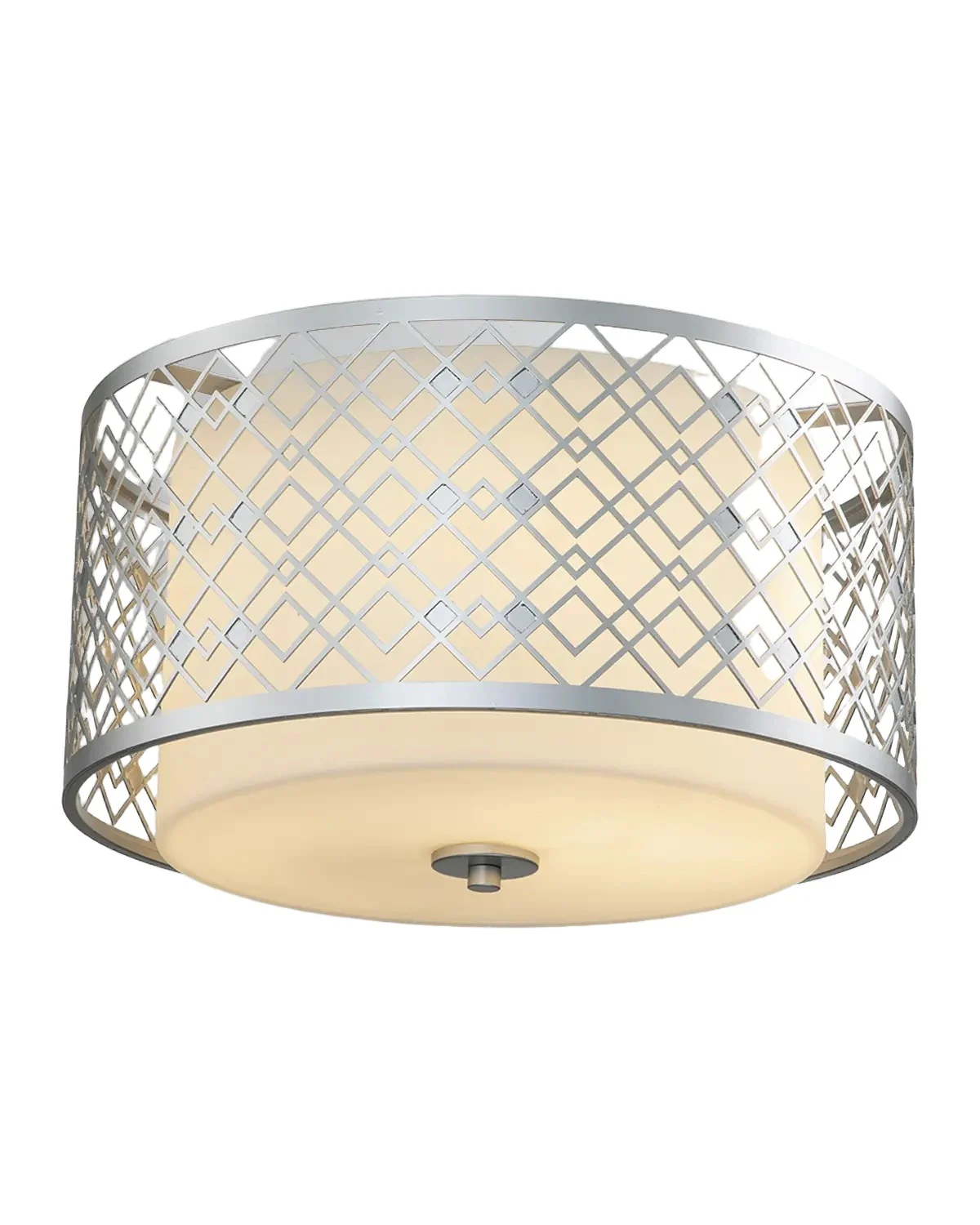 Lucas McKearn Ziggy Flush Mount in Lacquered Silver
