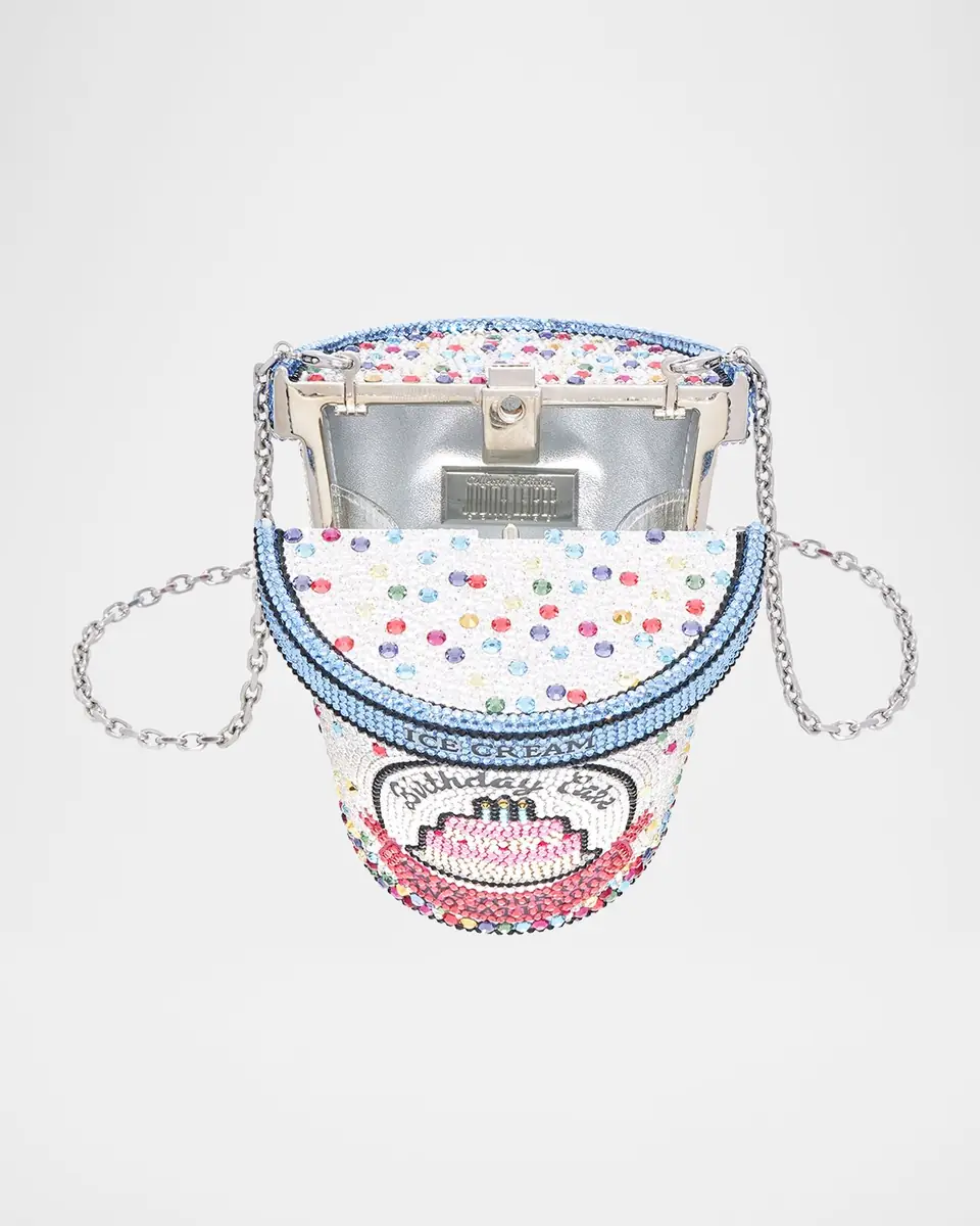 Judith Leiber Couture Ice Cream Pint Crystal Minaudiere | Thumbnail 2 Judith Leiber Couture Ice Cream Pint Crystal Minaudiere | Thumbnail 2
