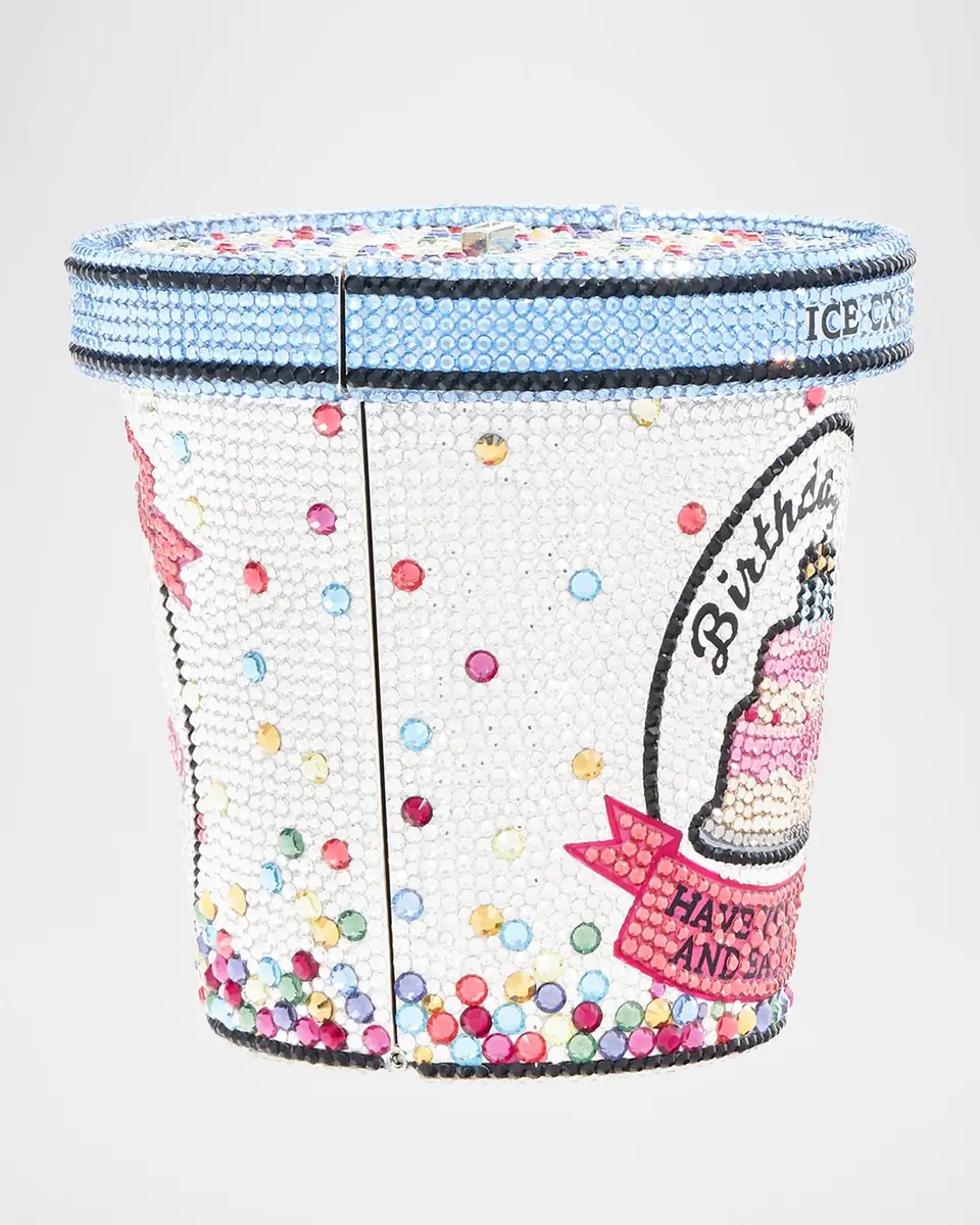 Judith Leiber Couture Ice Cream Pint Crystal Minaudiere | Thumbnail 4 Judith Leiber Couture Ice Cream Pint Crystal Minaudiere | Thumbnail 4