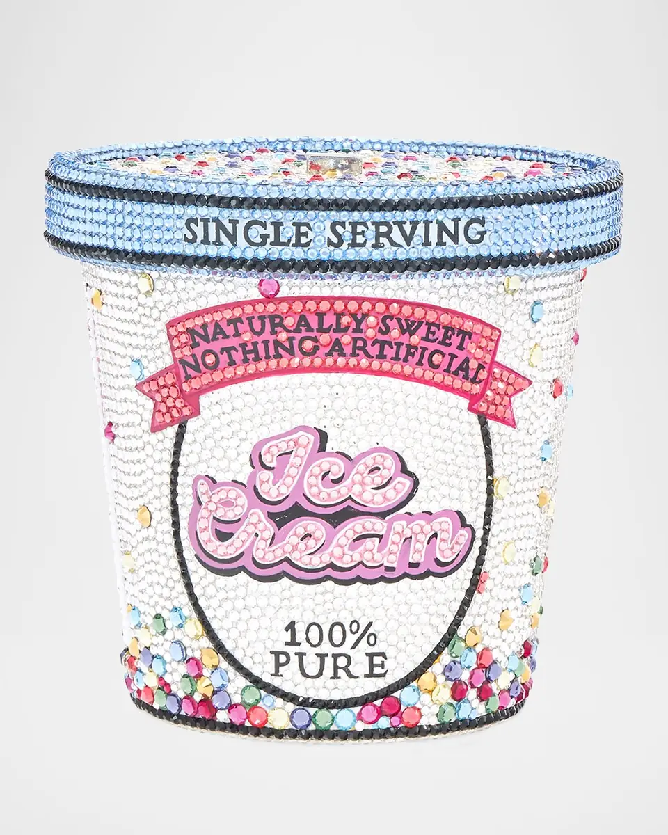 Judith Leiber Couture Ice Cream Pint Crystal Minaudiere | Thumbnail 5 Judith Leiber Couture Ice Cream Pint Crystal Minaudiere | Thumbnail 5