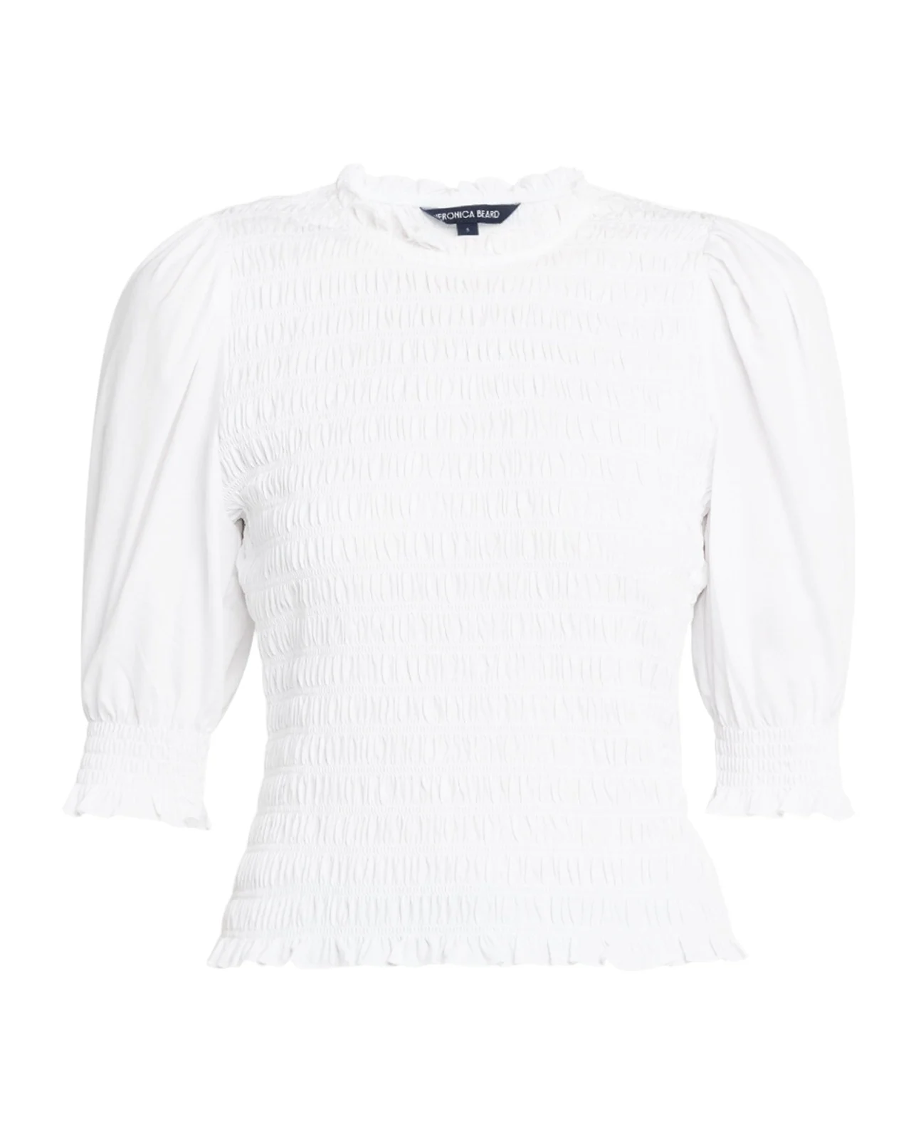 Veronica Beard Langston Smocked Top