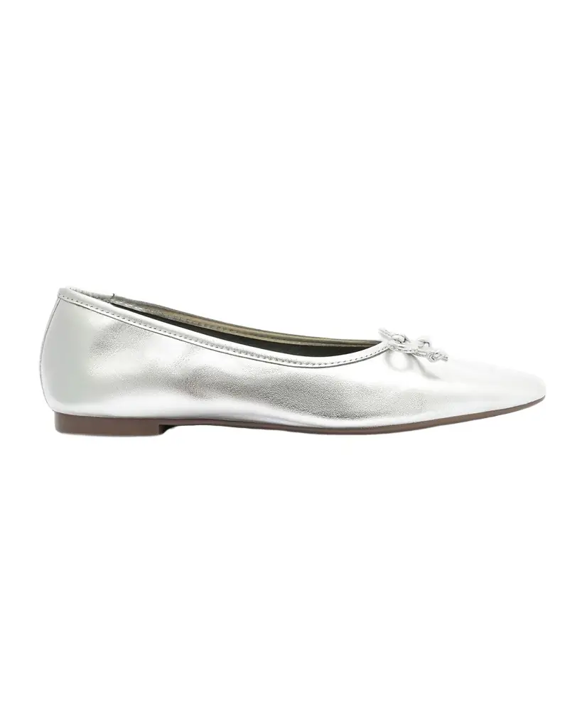 Schutz Arissa Metallic Bow Ballerina Flats | Image 1 Schutz Arissa Metallic Bow Ballerina Flats | Image 1