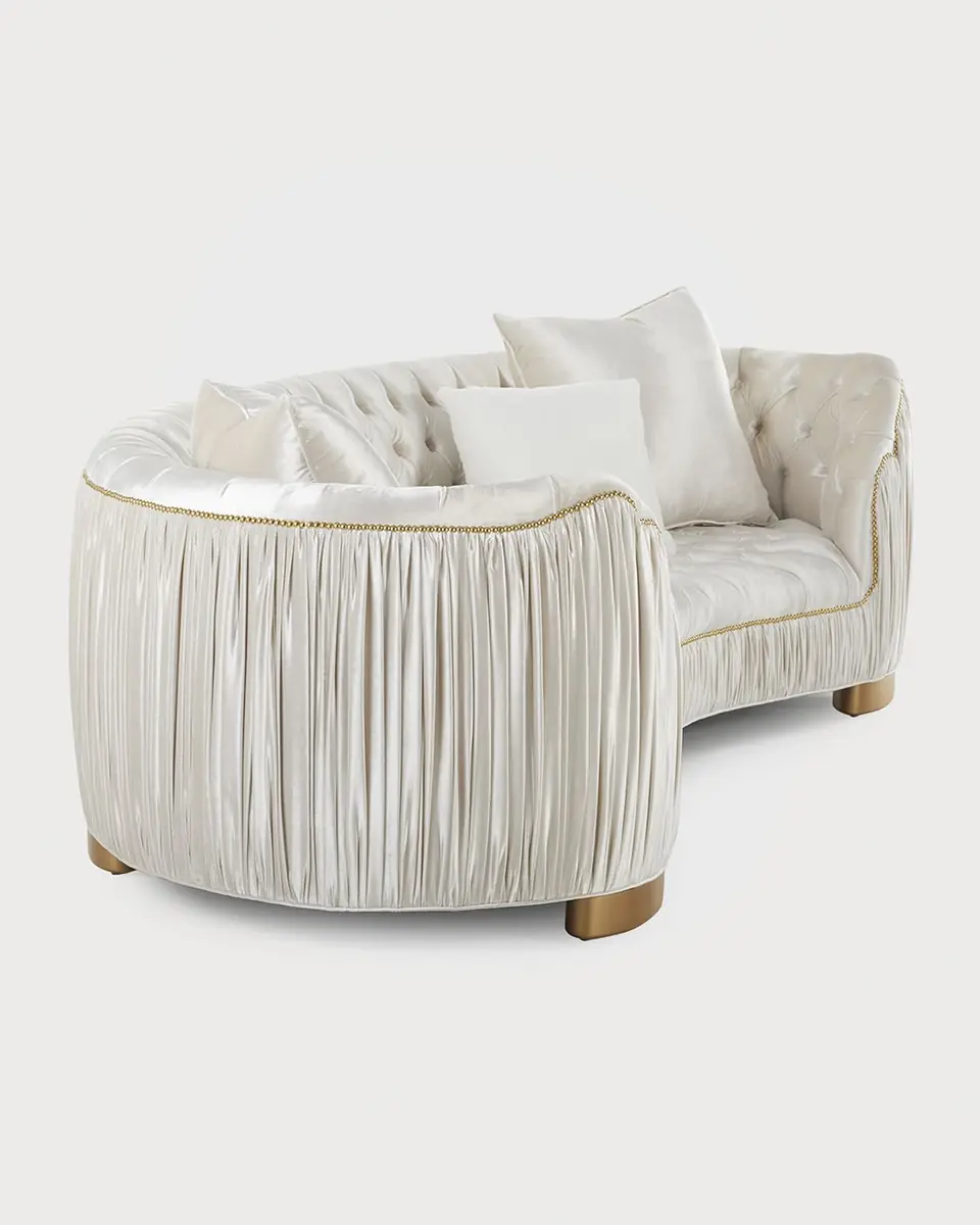 Haute House Emma Curved Sofa, 118.5" | Thumbnail 2 Haute House Emma Curved Sofa, 118.5" | Thumbnail 2