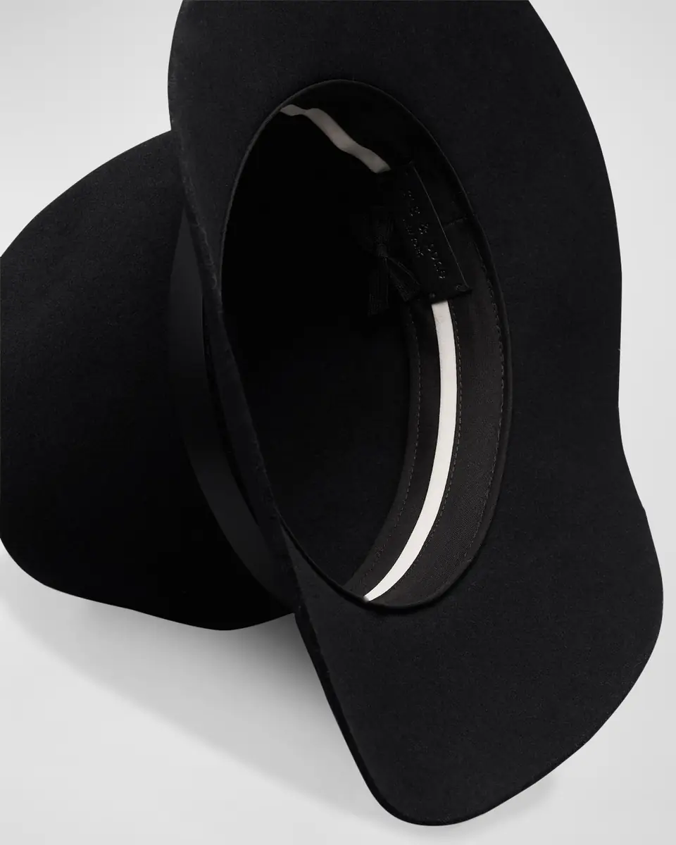 rag & bone Wool Fedora With Leather Band | Thumbnail 2