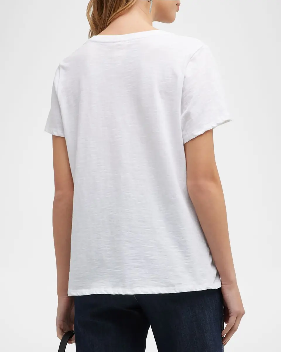 Cinq à Sept Smiling Heart Graphic T-Shirt | Thumbnail 3