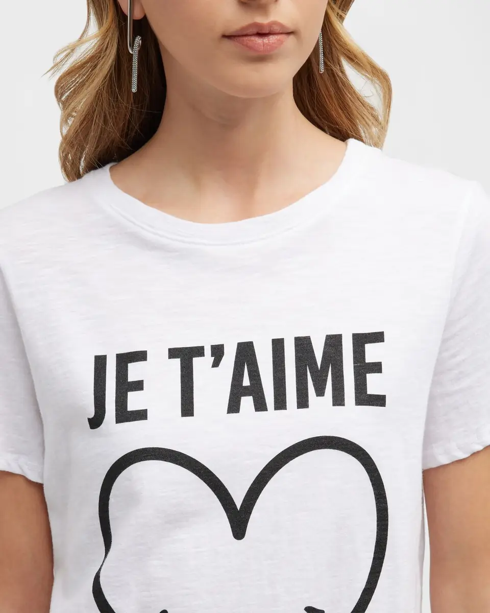 Cinq à Sept Smiling Heart Graphic T-Shirt | Thumbnail 6