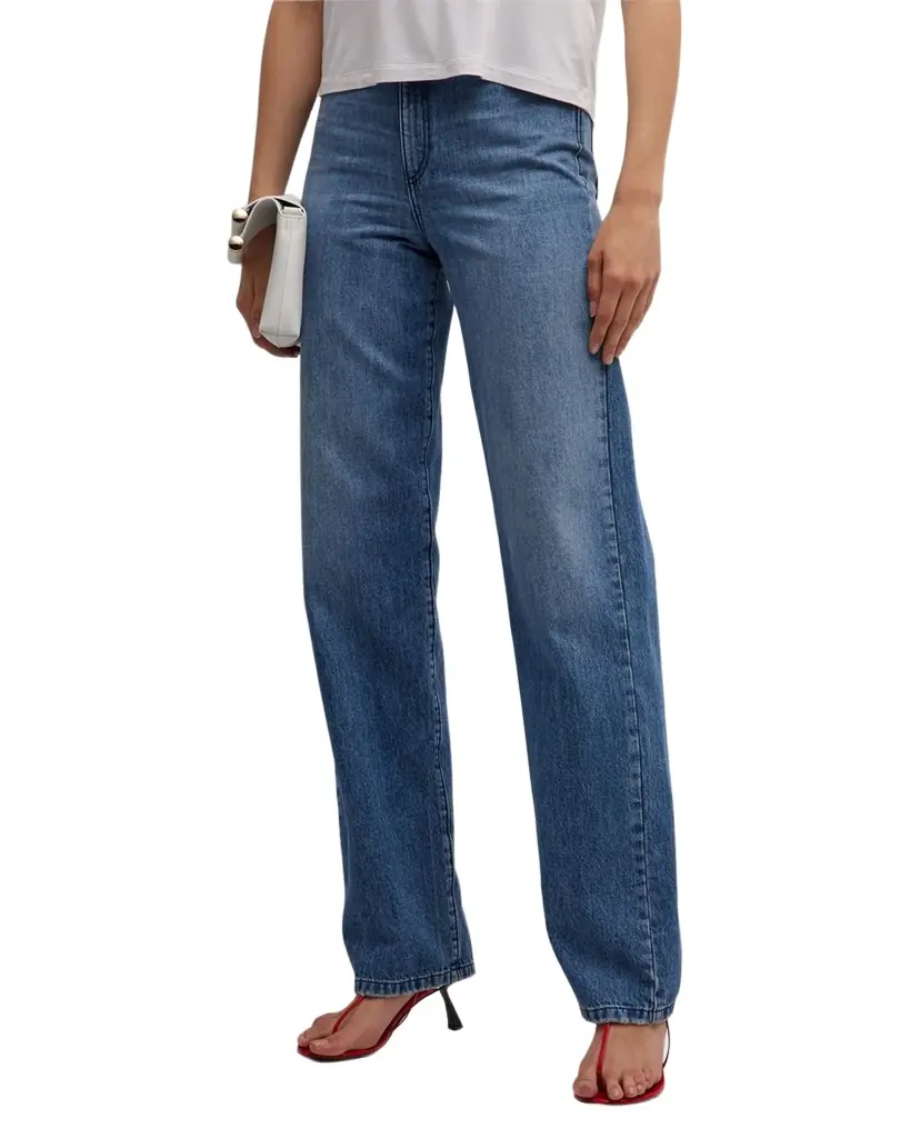 Emporio Armani Relaxed Straight-Leg High-Rise Jeans | Image 1 Emporio Armani Relaxed Straight-Leg High-Rise Jeans | Image 1
