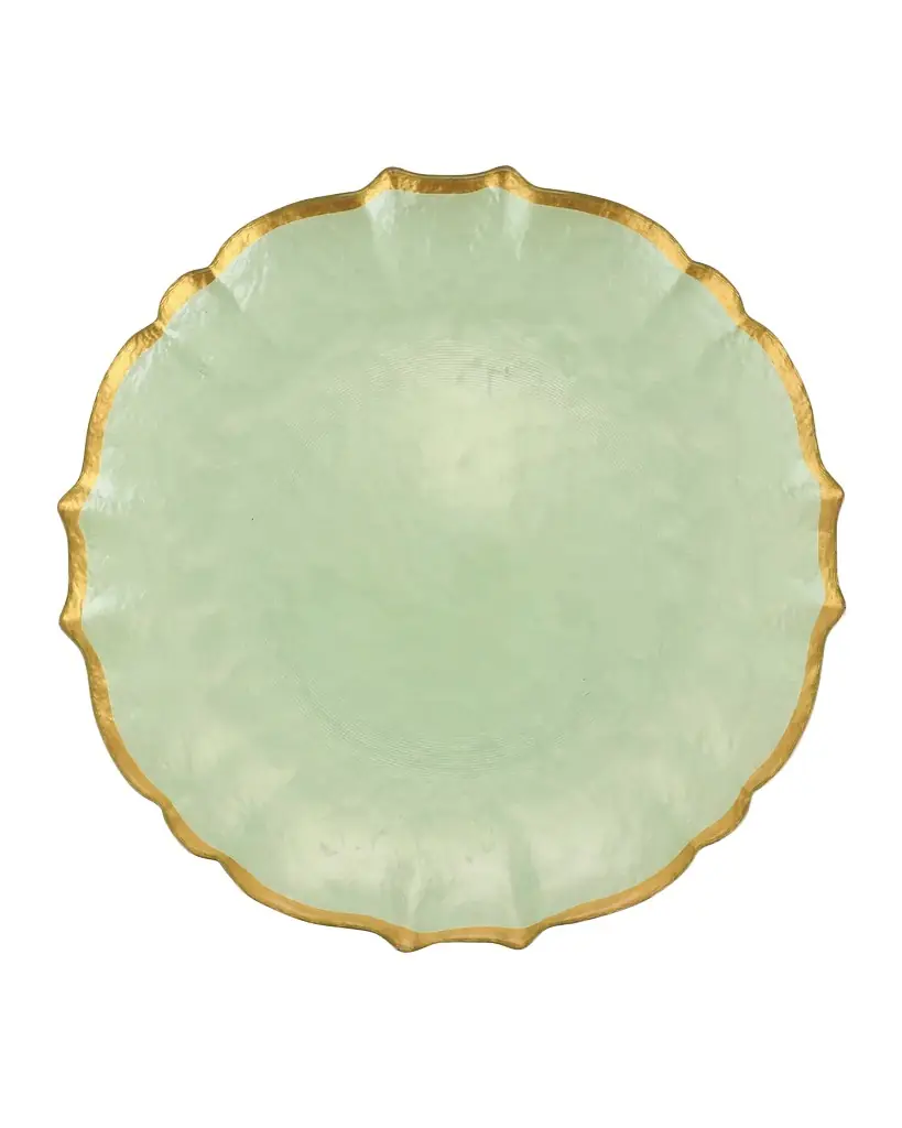 Vietri Baroque Glass Dinner Plate | Image 1 Vietri Baroque Glass Dinner Plate | Image 1