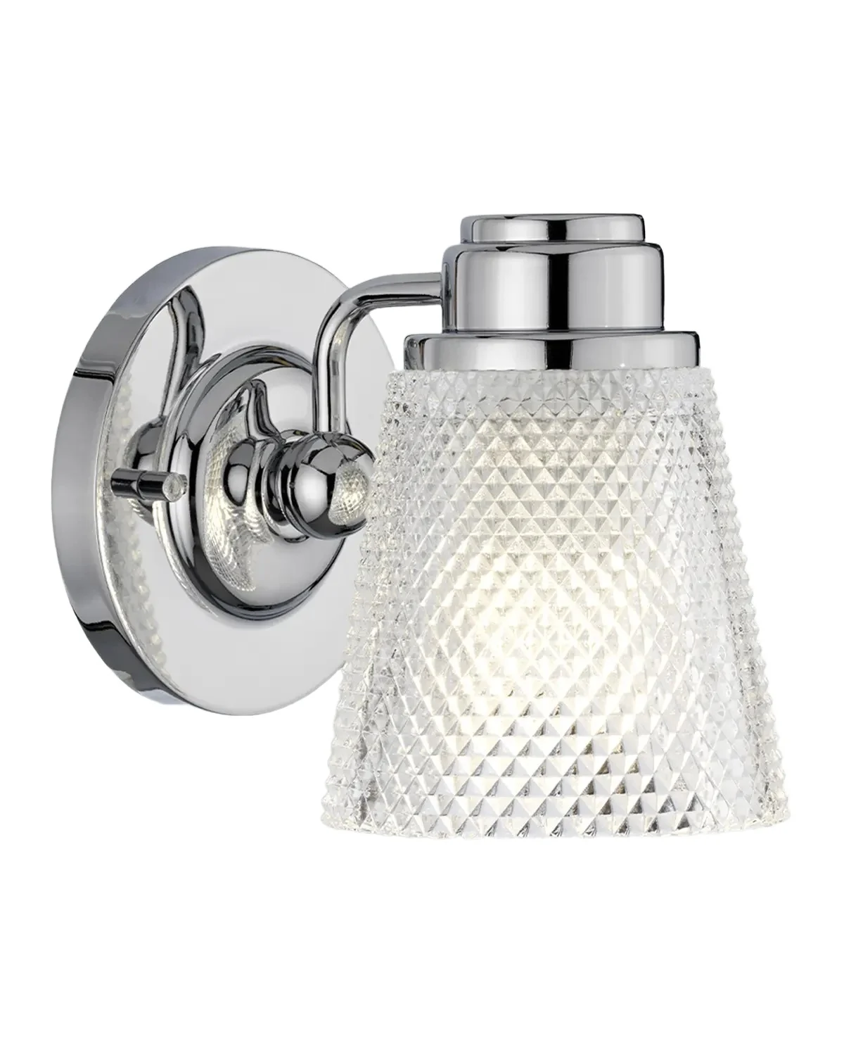 Lucas McKearn Hudson 1-Light Bath Light in Polished Chrome