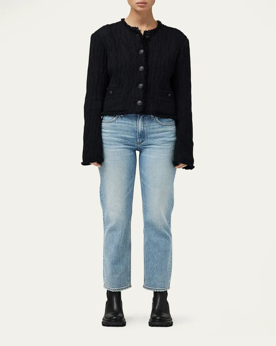 rag & bone Harlow Mid-Rise Ankle Straight Jeans | Thumbnail 2