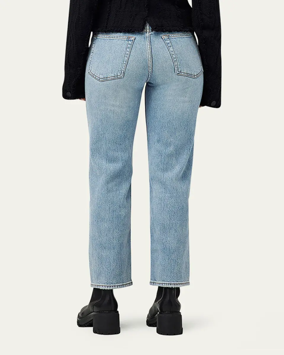 rag & bone Harlow Mid-Rise Ankle Straight Jeans | Thumbnail 3
