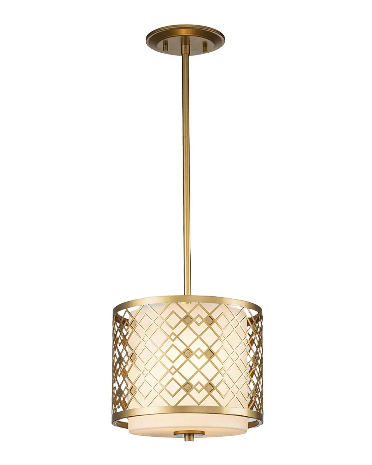 Lucas McKearn Ziggy Mini Pendant Light in Lacquered Gold