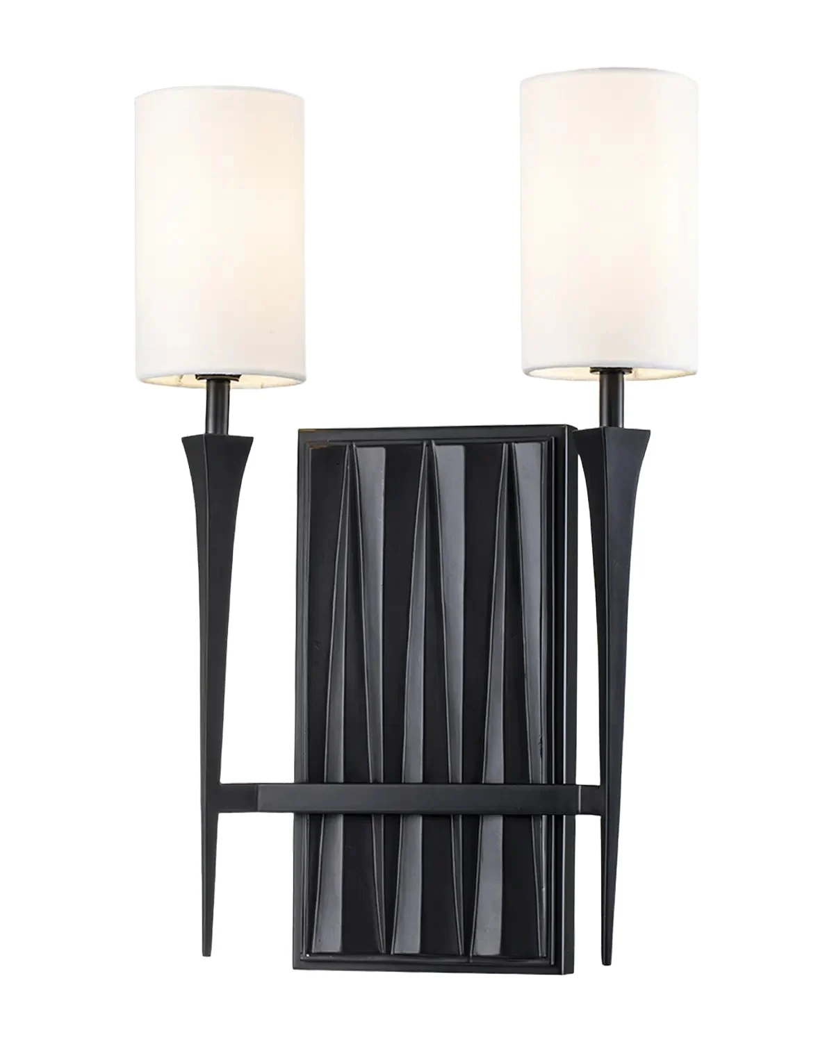 Lucas McKearn Crest 2-Light Black Sconce