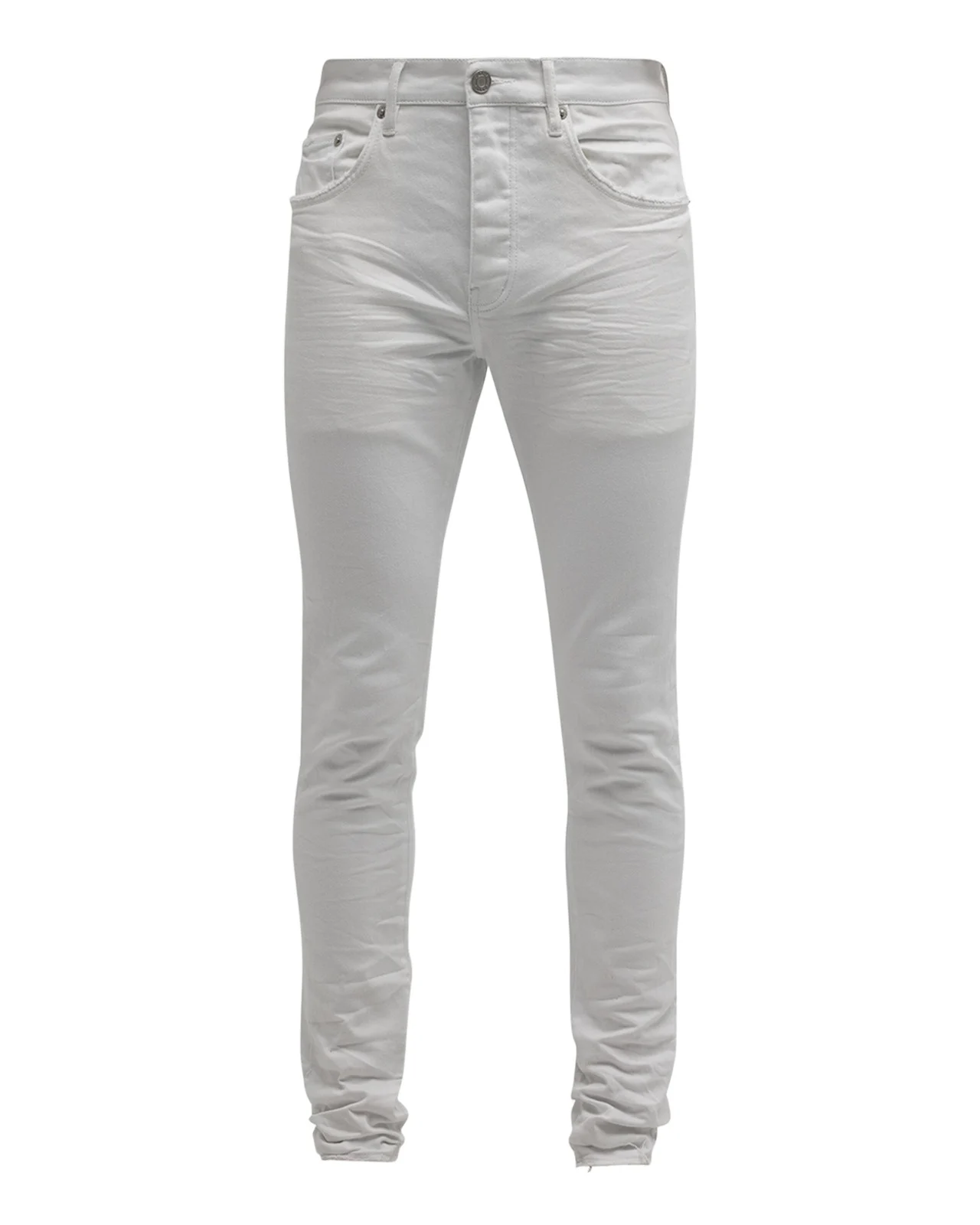 PURPLE Men's P001 Optic White Skinny Jeans
