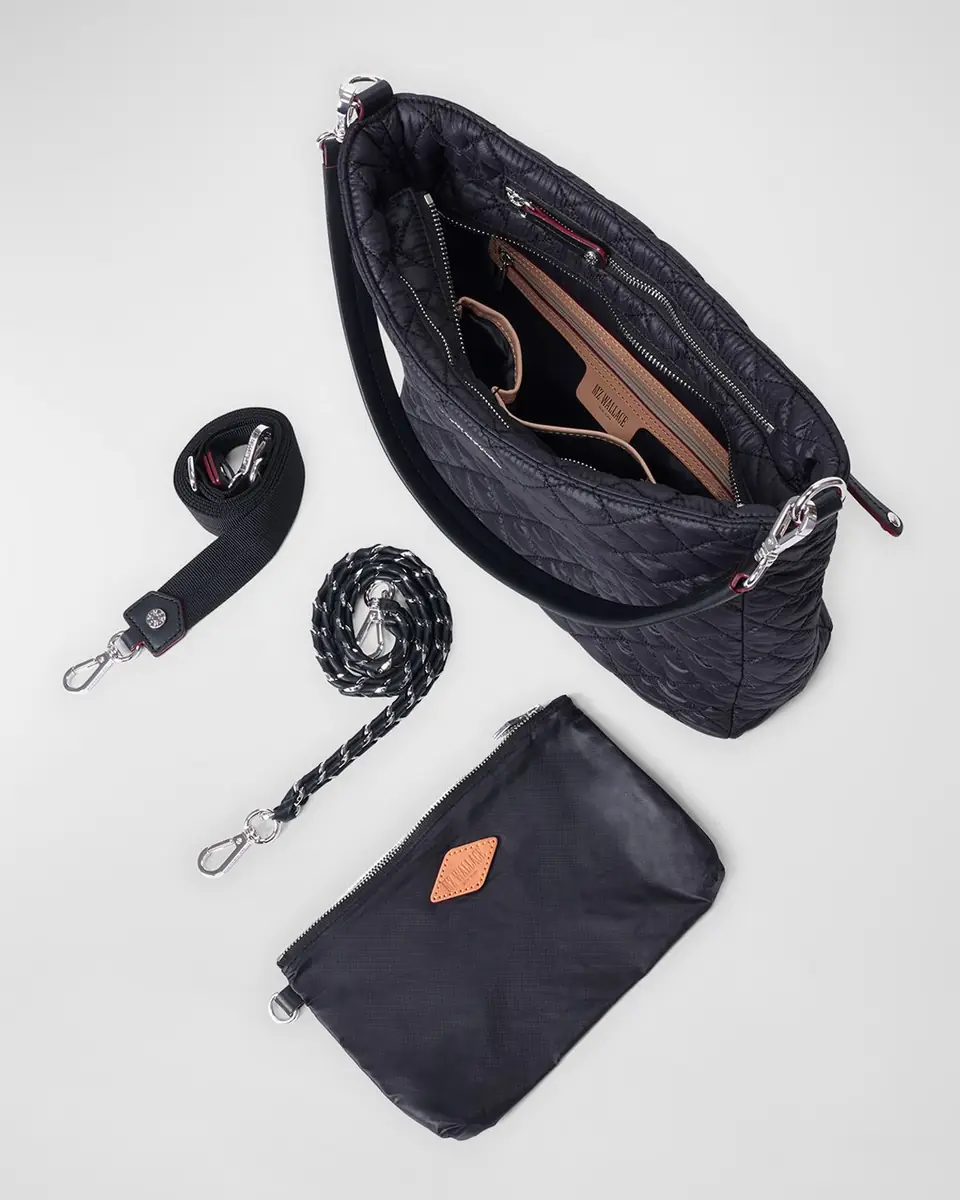 MZ Wallace Crosby Quilted Hobo Shoulder Bag | Thumbnail 3 MZ Wallace Crosby Quilted Hobo Shoulder Bag | Thumbnail 3