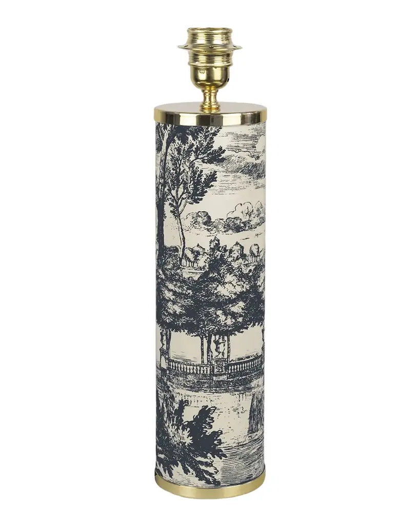 FORNASETTI Giardino Settecentesco 17" Cylindrical Lamp Base | Image 1 FORNASETTI Giardino Settecentesco 17" Cylindrical Lamp Base | Image 1