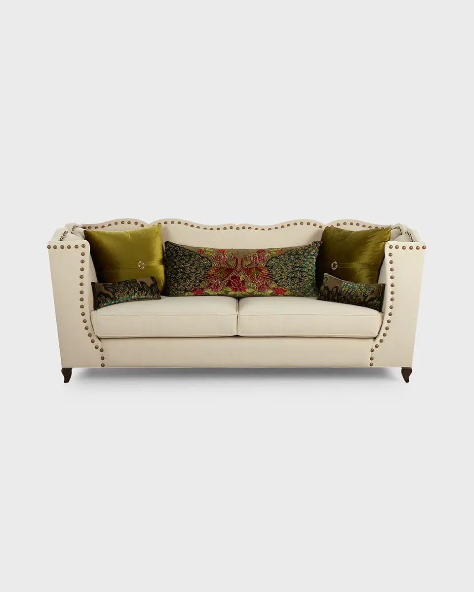Haute House Santiago Peacock Sofa - 92" | Thumbnail 2 Haute House Santiago Peacock Sofa - 92" | Thumbnail 2