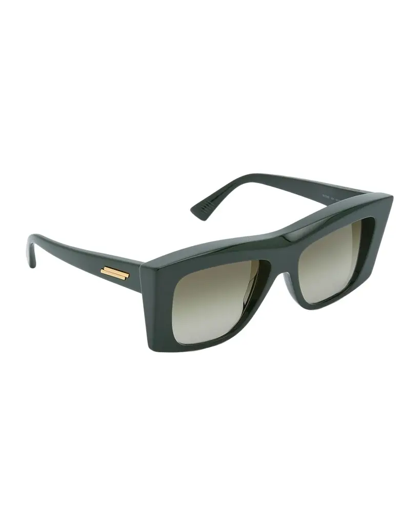 Bottega Veneta Beveled Acetate Rectangle Sunglasses | Image 1 Bottega Veneta Beveled Acetate Rectangle Sunglasses | Image 1