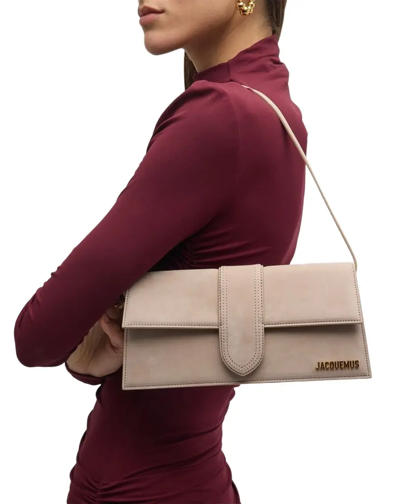 Jacquemus Le Bambino Long Leather Shoulder Bag | Image 1 Jacquemus Le Bambino Long Leather Shoulder Bag | Image 1