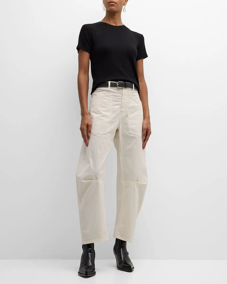 Nili Lotan Shon Mid-Rise Cropped Pants | Thumbnail 2