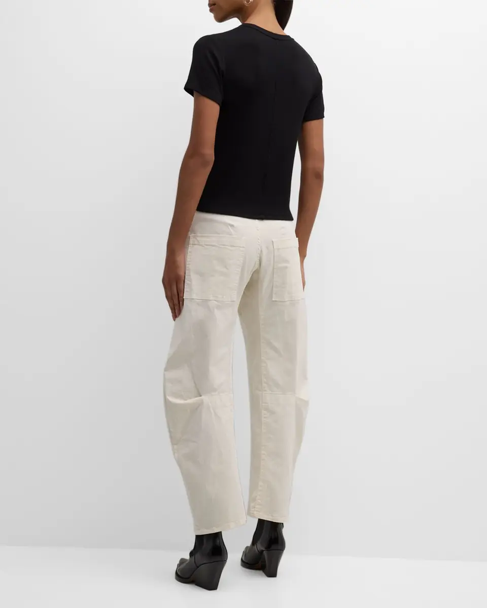 Nili Lotan Shon Mid-Rise Cropped Pants | Thumbnail 3