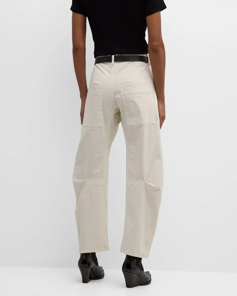Nili Lotan Shon Mid-Rise Cropped Pants | Thumbnail 5
