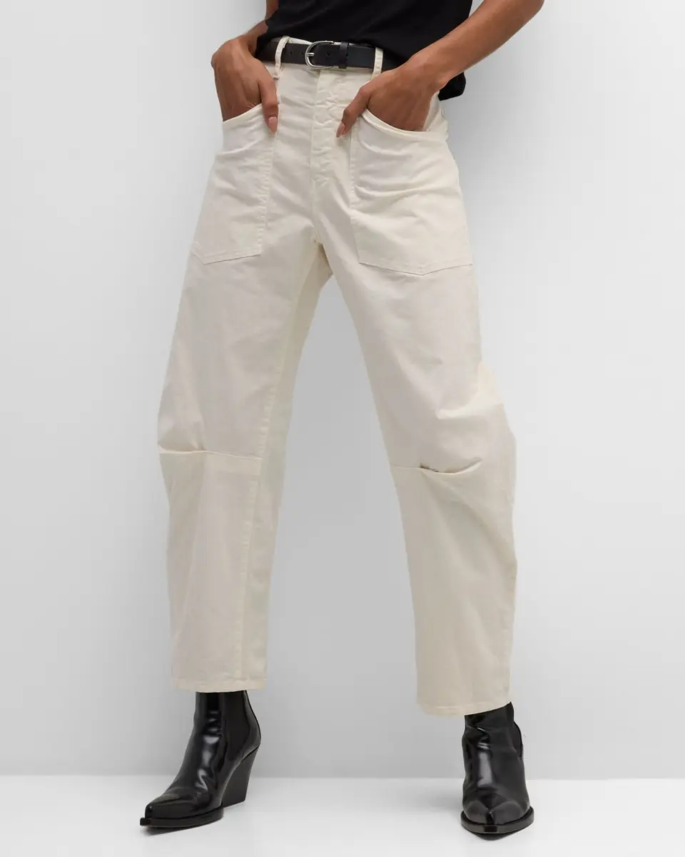 Nili Lotan Shon Mid-Rise Cropped Pants | Thumbnail 6