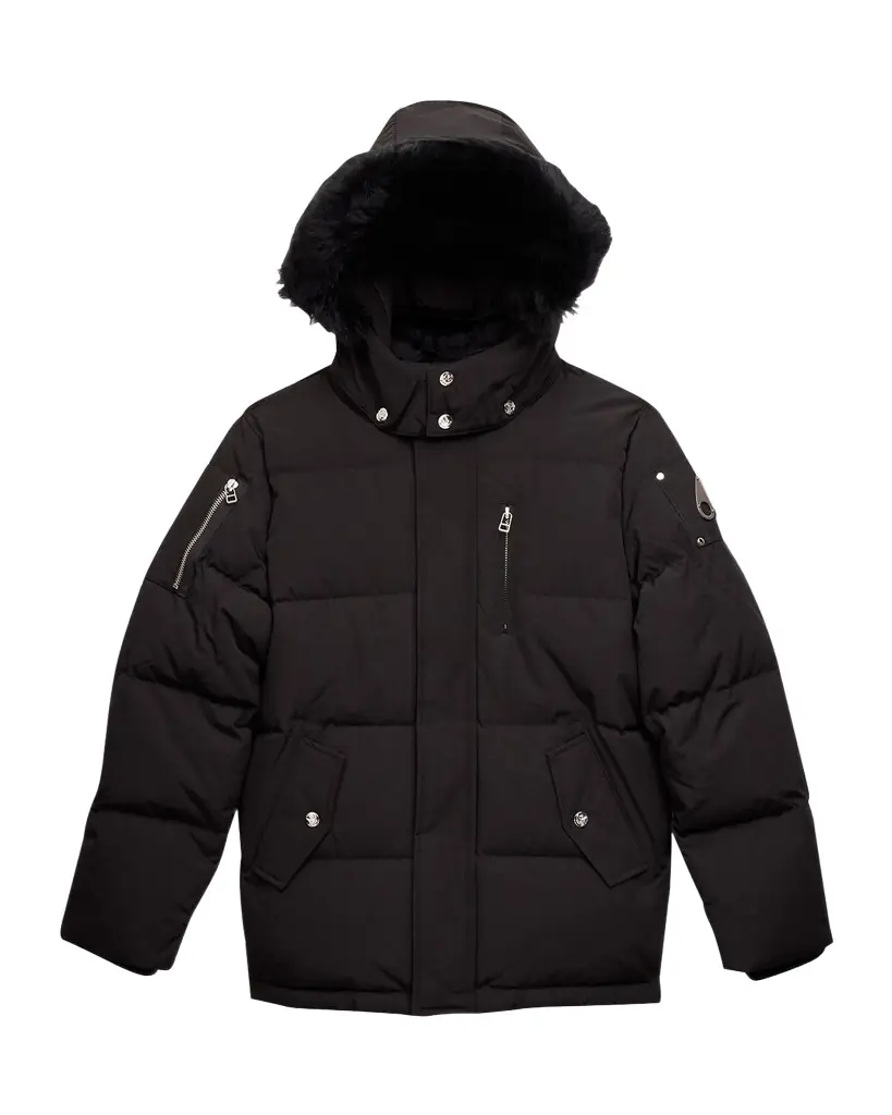 Moose Knuckles Kid's Puffer Shearling Coat, Size XS-XL | Image 1 Moose Knuckles Kid's Puffer Shearling Coat, Size XS-XL | Image 1