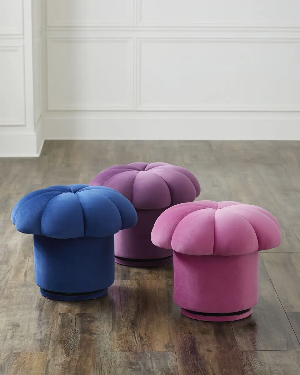 Haute House Mushroom Swivel Ottoman | Thumbnail 3 Haute House Mushroom Swivel Ottoman | Thumbnail 3