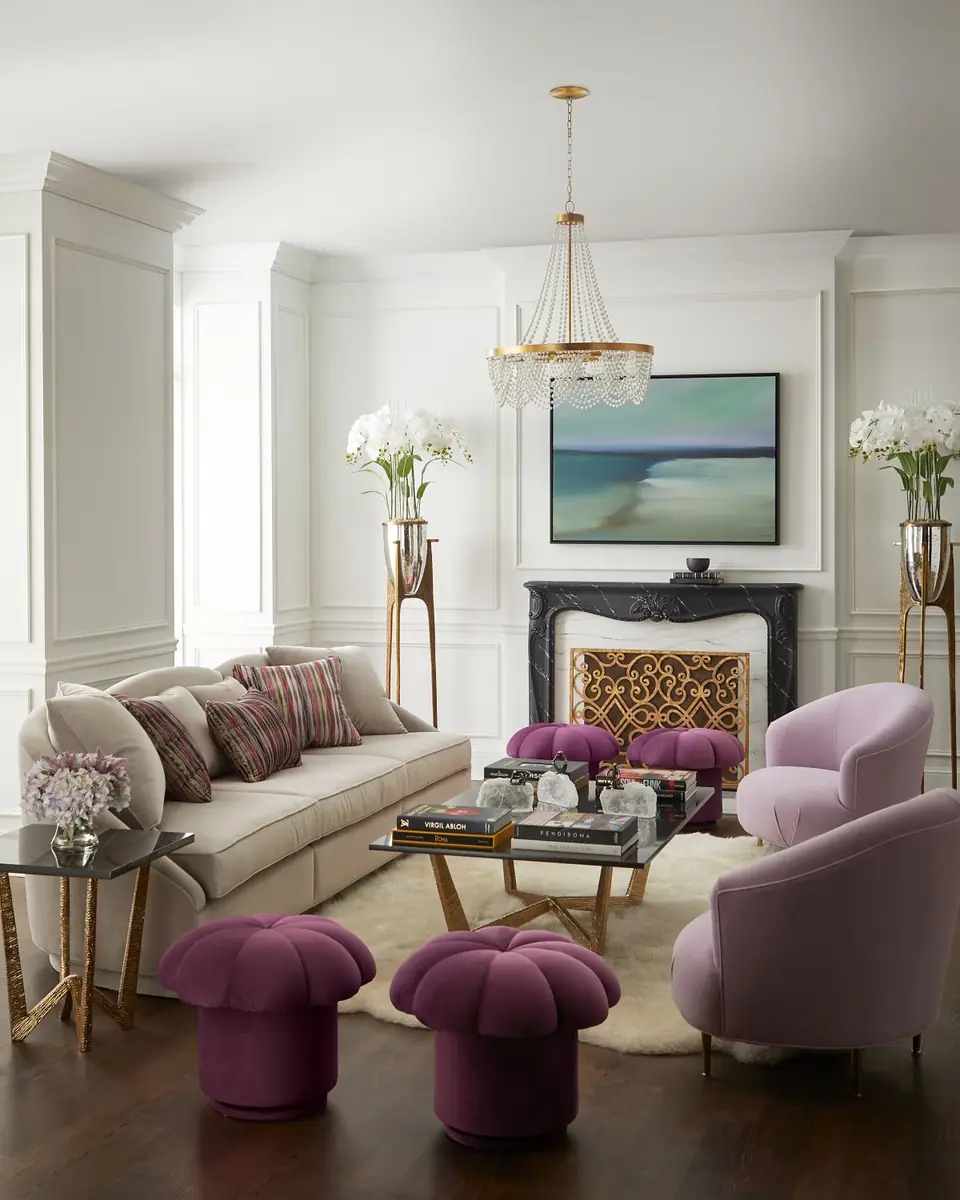 Haute House Mushroom Swivel Ottoman | Thumbnail 4 Haute House Mushroom Swivel Ottoman | Thumbnail 4