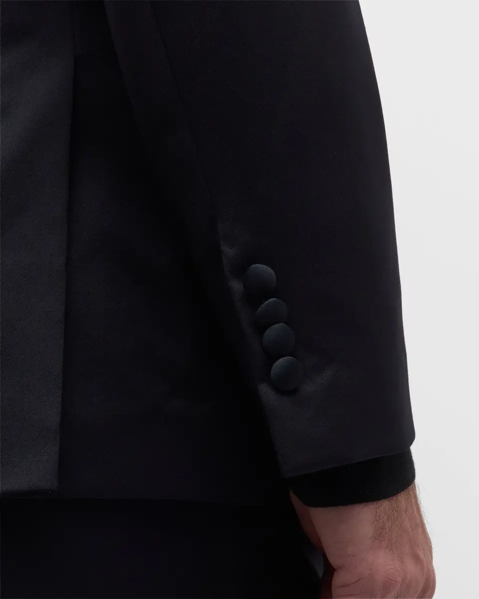 Paul Stuart Men's Wool Peak-Lapel Tuxedo | Thumbnail 9 Paul Stuart Men's Wool Peak-Lapel Tuxedo | Thumbnail 9