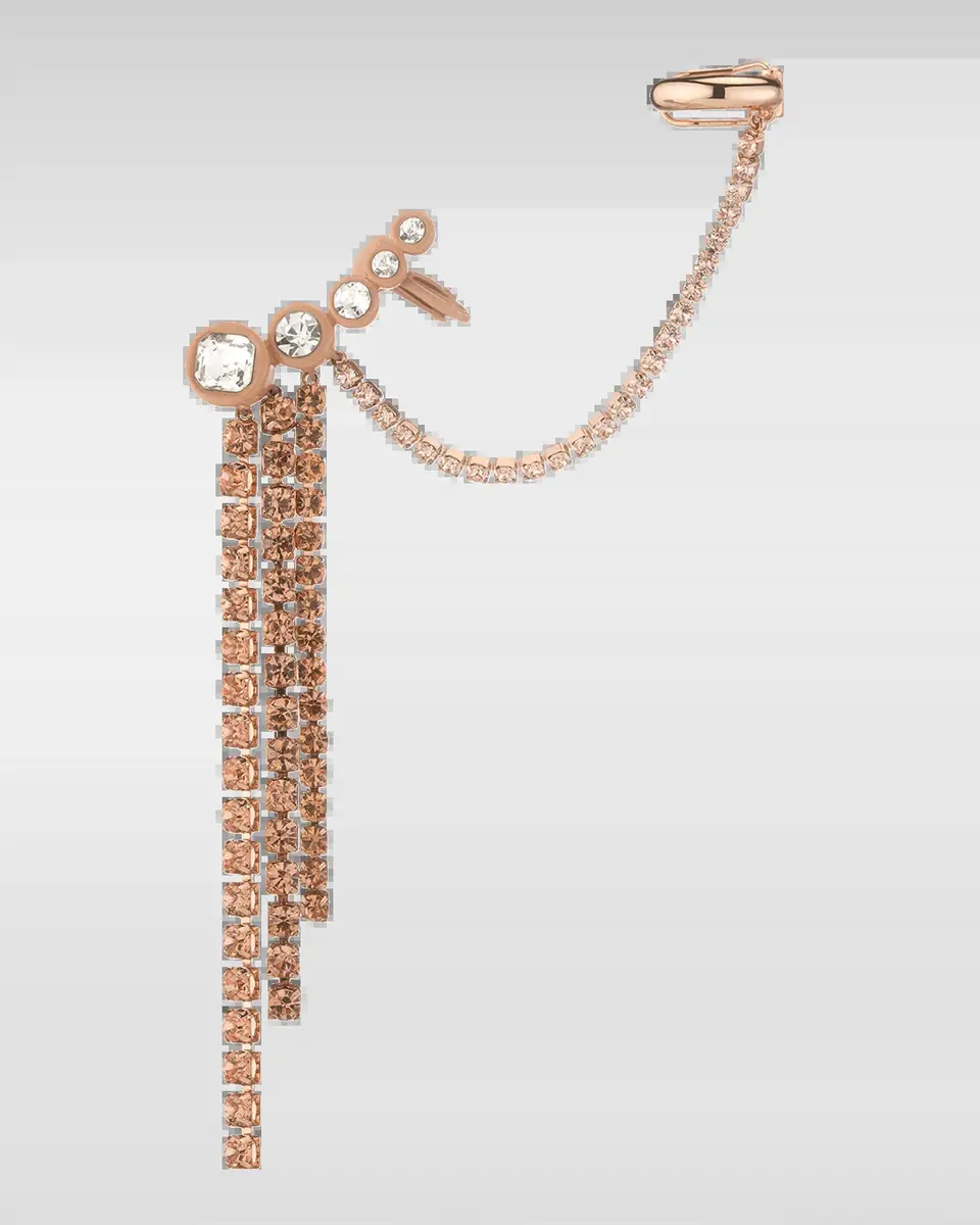 DEMARSON Elena Crystal Ear Chandelier | Thumbnail 2 DEMARSON Elena Crystal Ear Chandelier | Thumbnail 2