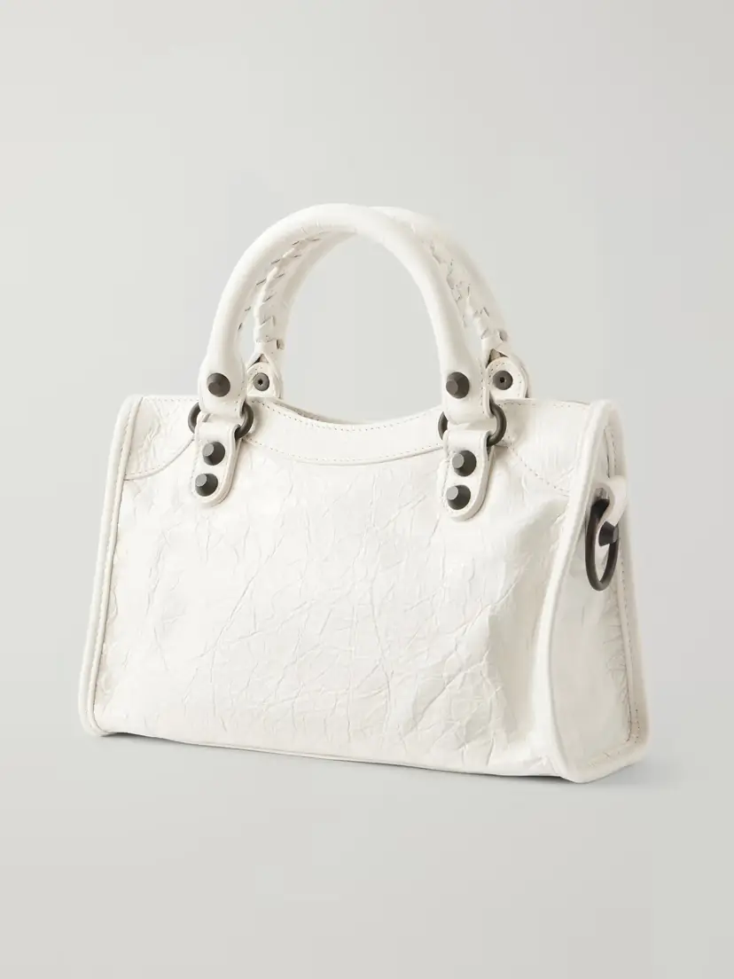 Balenciaga Le City Mini Metallic Leather Shoulder Bag | Thumbnail 4 Balenciaga Le City Mini Metallic Leather Shoulder Bag | Thumbnail 4