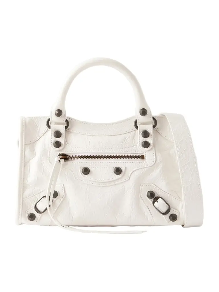 Balenciaga Le City Mini Metallic Leather Shoulder Bag | Image 1 Balenciaga Le City Mini Metallic Leather Shoulder Bag | Image 1