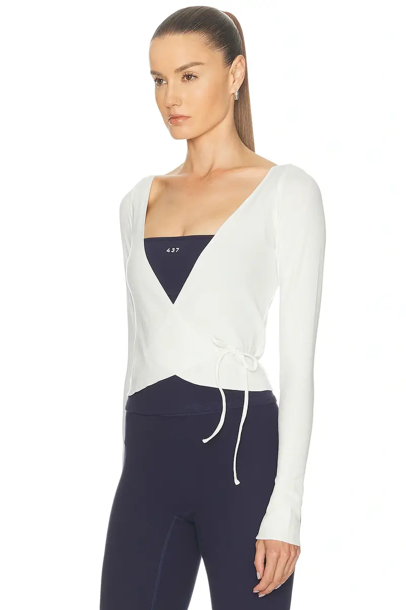 437 Studio Wrap Top | Thumbnail 2 437 Studio Wrap Top | Thumbnail 2